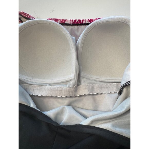 Swim Solutions One Piece Tummy Control Coral Size 10 Padded NWT - Picture 5 of 16